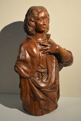Sculpture  -  St. John  Wooden sculpture of French School 16th century